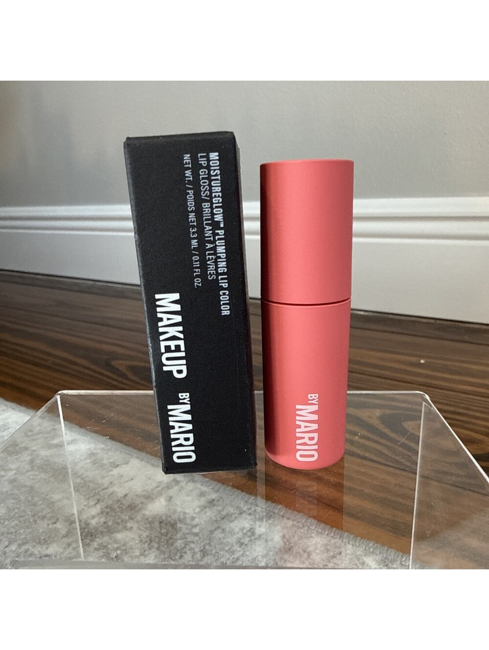 MAKEUP BY MARIO MoistureGlow Plumping Lip Color Hot Pink MINI SIZE -NWB